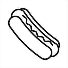 hot dog icon vector design template