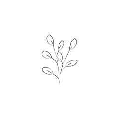 hand drawn flower icon