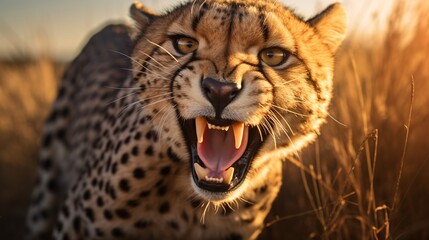 A Growling Cheetah