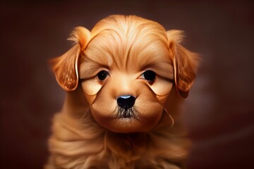 Naklejka premium golden retriever dog