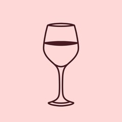  Wine glass. Wine glass icon.Icon for Instagram highlights, stories, websites, other social networks.