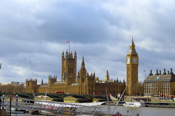 London Big Ben and parliament in England 