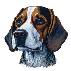 "Cute Beagle Marketing Game Illustration - Smooth Draw with Oil Painting" - Generative AI
