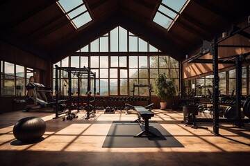 interior of a gym