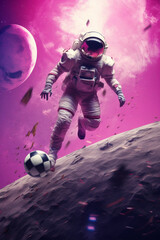 astronaut and spaceship