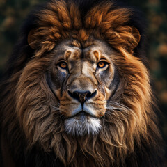 portrait of a lion