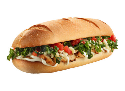 Sabich on transparent background. Generative AI.
