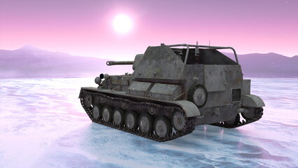 氷上の戦車
