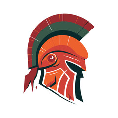 Knight warrior helmet. Armor of soldier or gladiator.