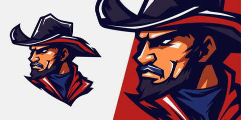 Bandit Brigade: Illustration Vector Graphic for Sport Gaming Teams