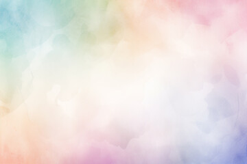 Pastel soft gradient watercolor background, copyspace. Generative AI