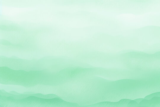 Mint green pastel soft gradient watercolor background. Generative AI