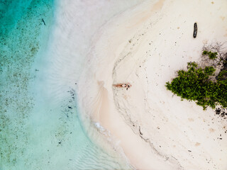 Fototapeta premium San Blas panama relaxing on beach