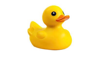 a cute Rubber Ducky 3d, fun summer toy Fun-themed, photorealistic illustrations in a PNG, cutout, and isolated. Generative AI