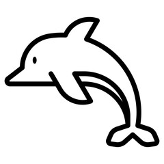 Obraz premium Dolphin icon
