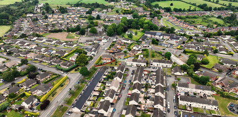 Aerial view of Residential housing in Magheralin Craigavon Co Down Northern Ireland