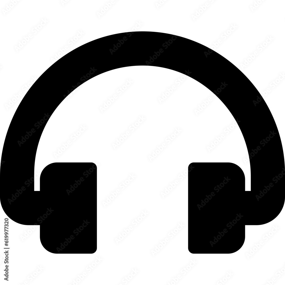 Poster headphones icon