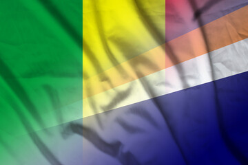 Mali and Marshall Islands national flag transborder contract MHL MLI