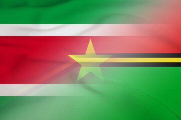 Suriname and Vanuatu national flag international negotiation VUT SUR
