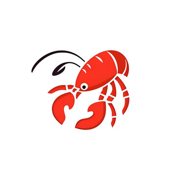 Lobster logo design vector template. Seafood restaurant icon.