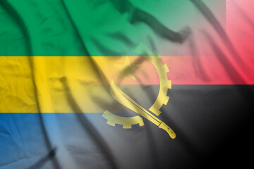 Gabon and Angola government flag international negotiation AGO GAB