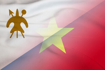 Lesotho and Vietnam official flag transborder negotiation VNM LSO