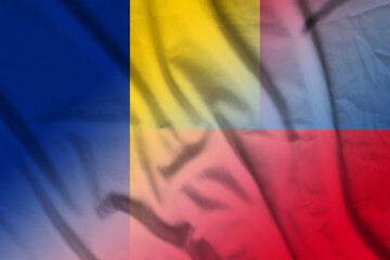 Romania and Liechtenstein national flag transborder contract LIE ROU