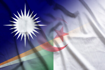 Marshall Islands and Algeria state flag transborder negotiation DZA MHL