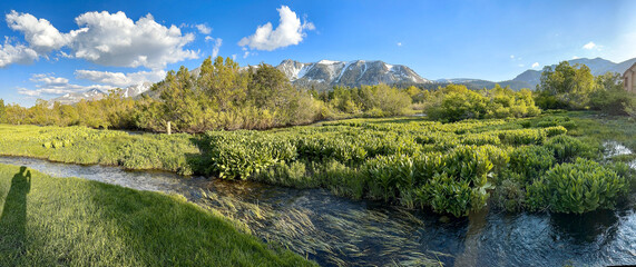 High Sierra Lakes with Colorful Folliage and Streams