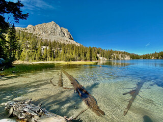 High Sierra Lakes with Colorful Folliage and Streams