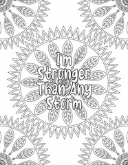 Appreciation Coloring sheet , Mandala Coloring Pages for Self-love for Kids and Adults