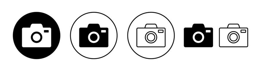 Camera icon vector for web and mobile app. photo camera sign and symbol. photography icon.