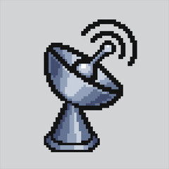 Pixel art illustration antenna. Pixelated Antenna. Antenna Satellite controller icon pixelated for the pixel art game and icon for website and video game. old school retro.