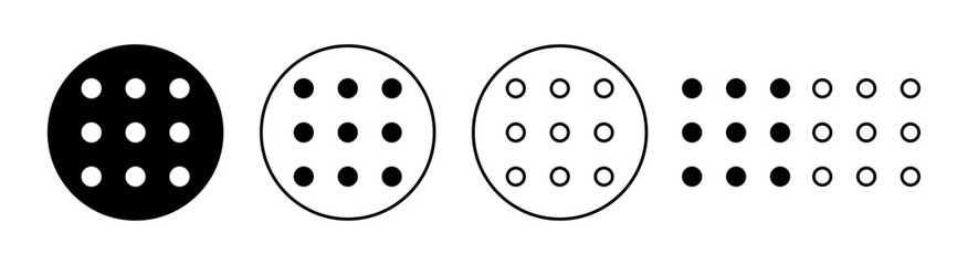 Obraz premium Menu Icon set for web and mobile app. web menu sign and symbol. hamburger menu symbol