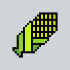 Pixel art illustration Corn. Pixelated Corn. Corn vegetables icon pixelated
for the pixel art game and icon for website and video game. old school retro.