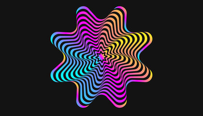 Super stylized colorful mandala