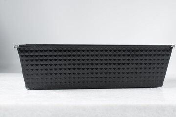 Black loaf baking pan with patterns, cast iron loaf pan