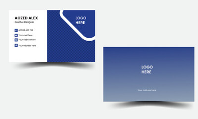 Modern  business card design and creative business card template.