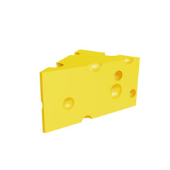 Cheese 3D Icon