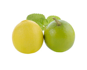 Limes with slices isolated transparent png