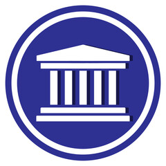 temple building icon	
