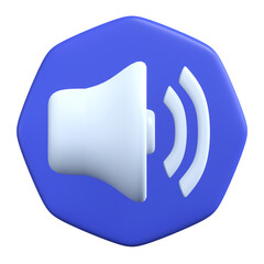 volume icon isolated on transparent background