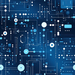 The fabric is indigo dye,Local fabric,ai generative