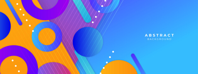 Vector creative colorful abstract geometric shapes