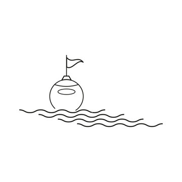 recommend clip art: Float buoy icon. Vector illustration. stock image.