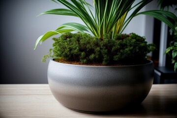 Nature s Elegance A Captivating Close up Photo of a Realistic Plant Stand. AI Generated.