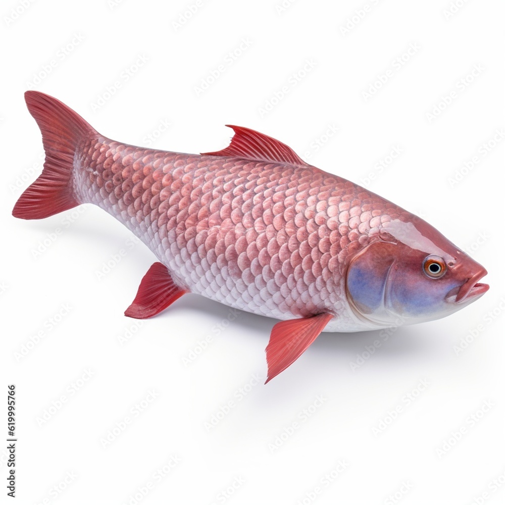 Wall mural fish isolated on white background