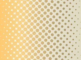 Color halftone material (orange)