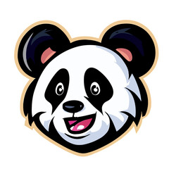 Panda face vector digital download, cute panda clipart, adorable panda face illustrations, panda head graphic