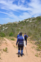 hiking in the mountains, hiking in the trails, couple on the trails, hiker in the trails, Araruna, Brazil, group of hikers
